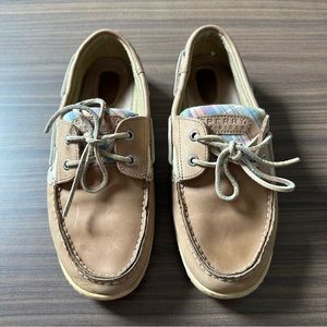 Plaid Sperry Top Siders EUC